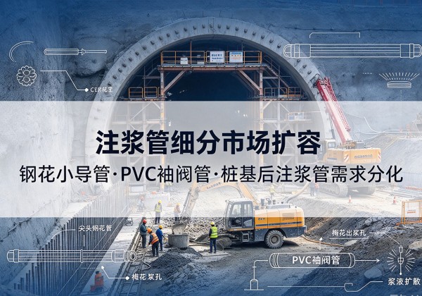临清注浆管细分市场扩容，隧道钢花小导管、PVC 袖阀管、桩基后注浆管需求分化